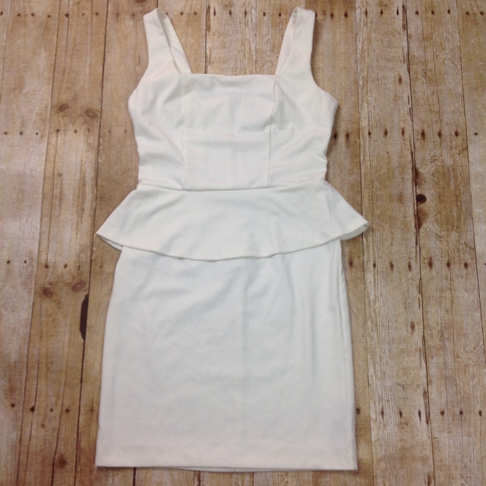 Eci White Short Dress Size 8